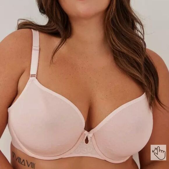 Torrid Pink Bra Simply Spacer T-Shirt Back Smoothing 42DDD Underwire NWT - Picture 1 of 10